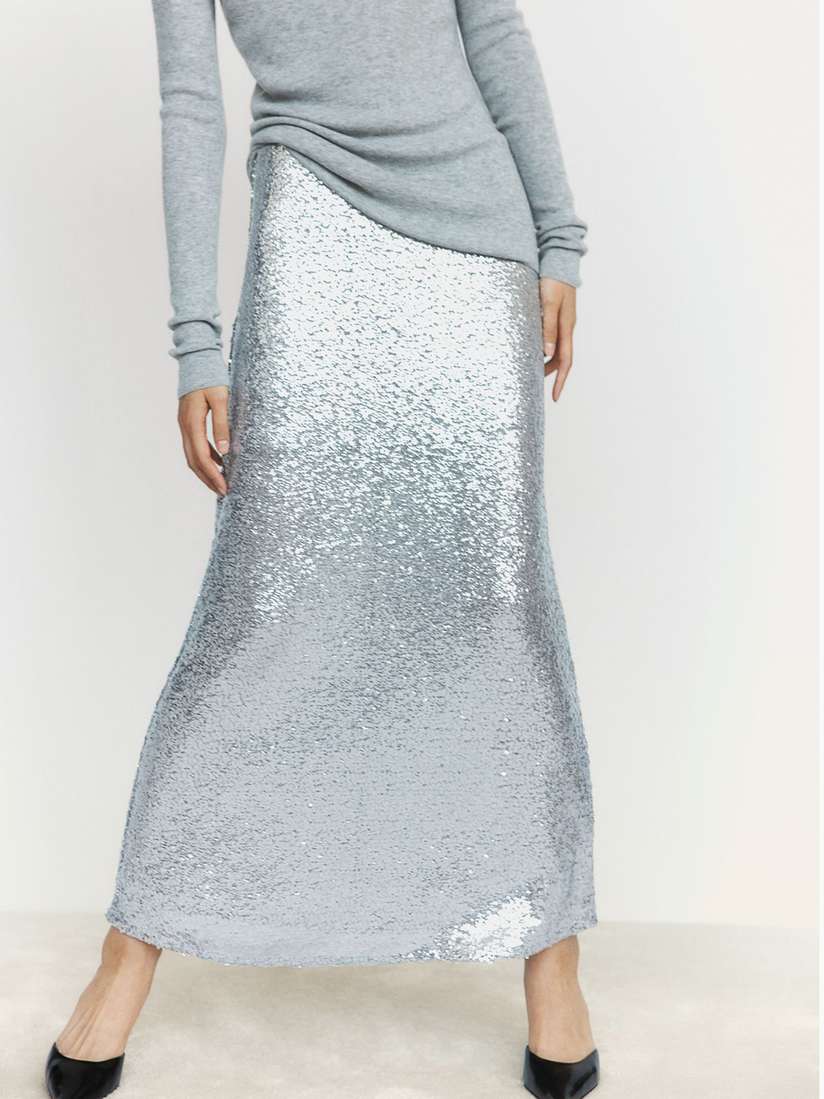 Maxi Skirt Gray Skirt H&m Buy H&M Women Sequined Maxi Skirt