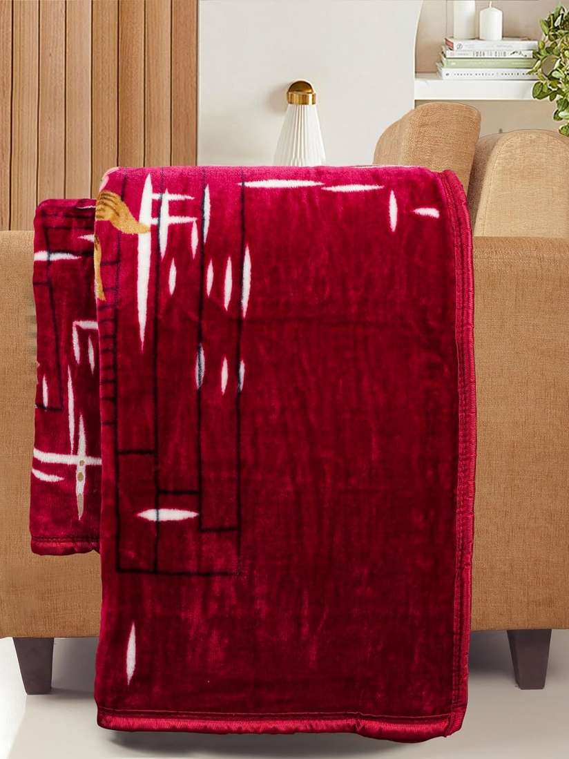 Bsb Single Ply Blanket Buy Bsb Home Pink Red Mink Mild Winter 300