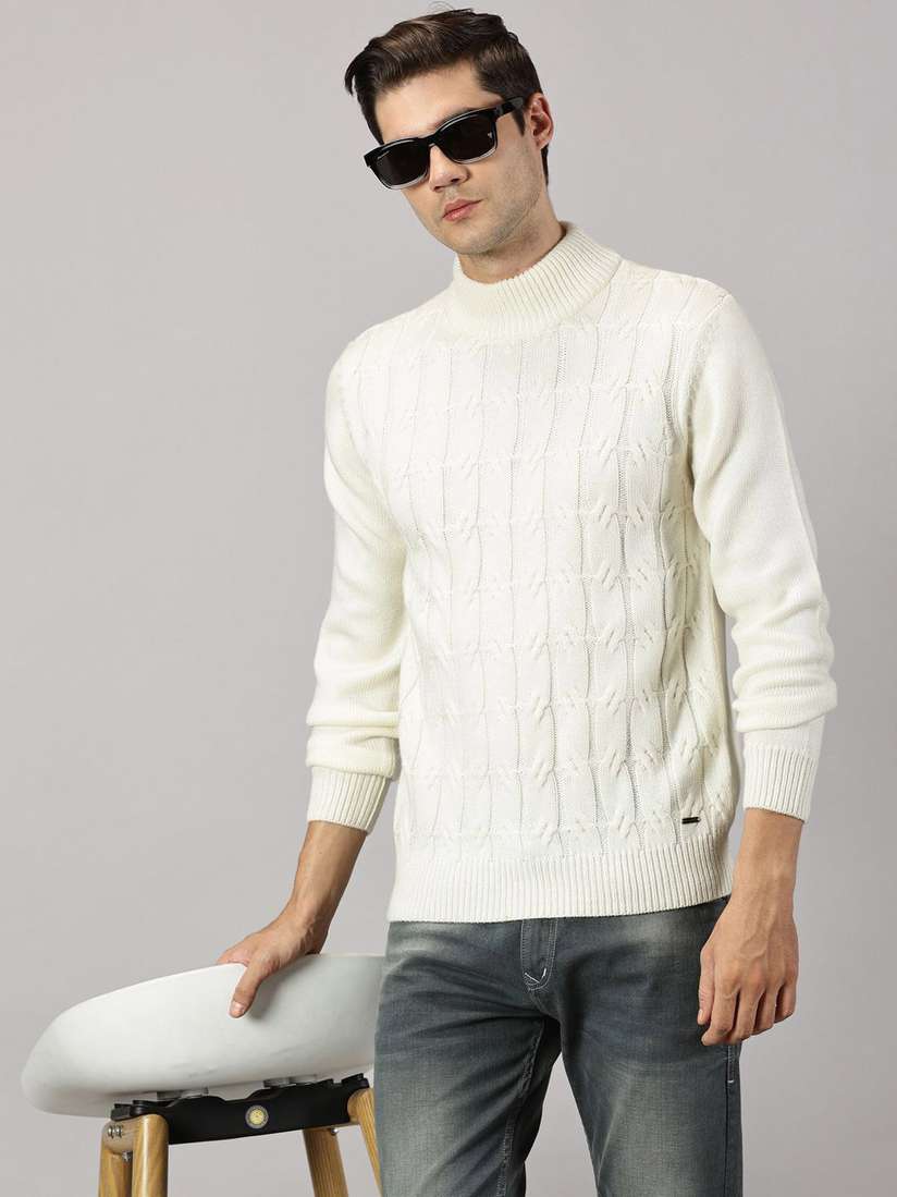 Cable Knit Turtleneck Turtle Neck Men White Mens White Turtle Neck