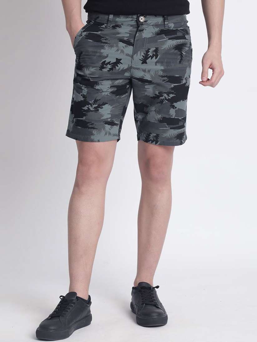 Mens slim fit camo shorts shop