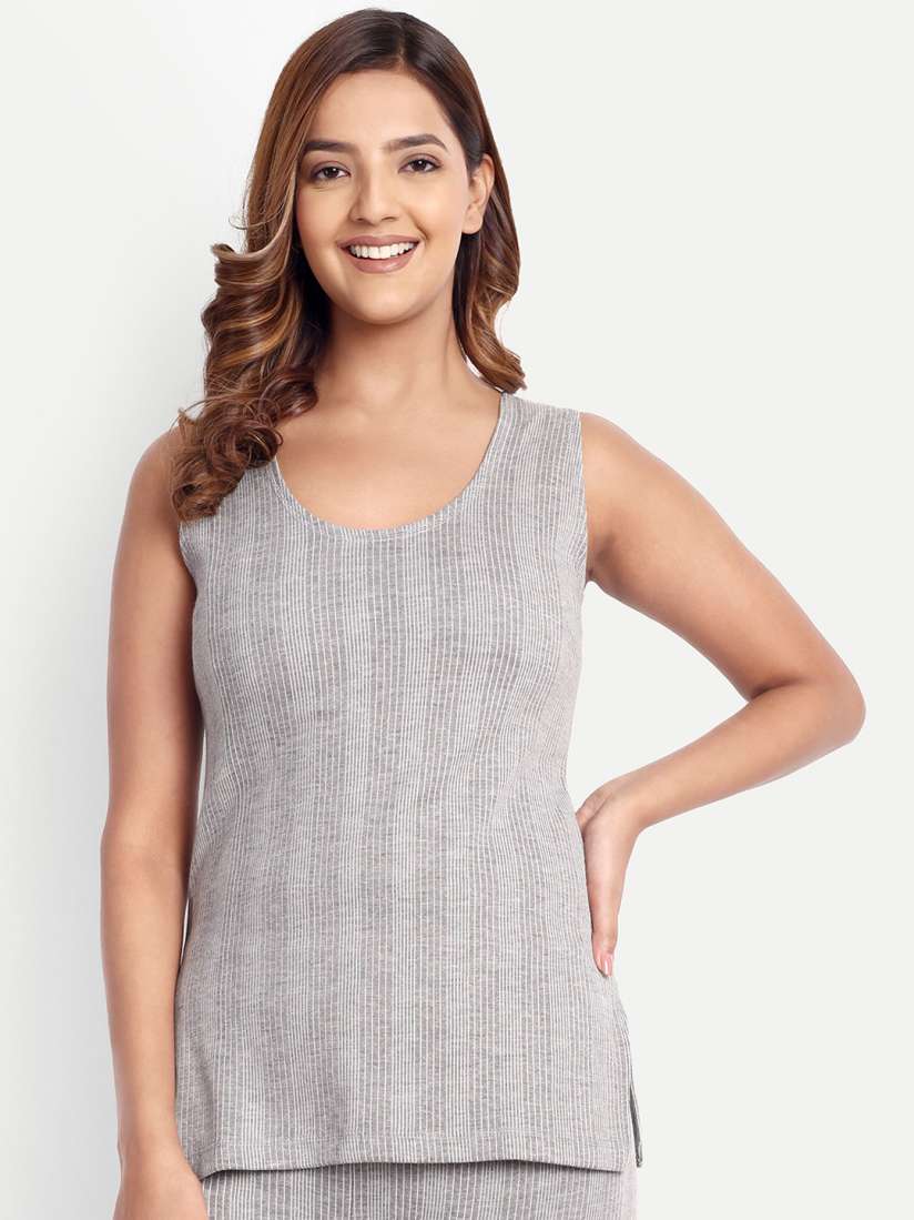 Womens sleeveless thermal tops cheap