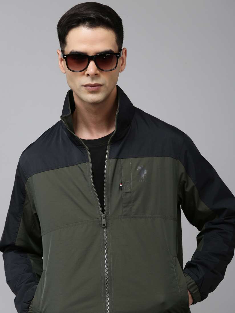Buy U.S. Polo Assn. Men Colourblocked Windcheater Jacket Jackets for Men 23900660 Myntra