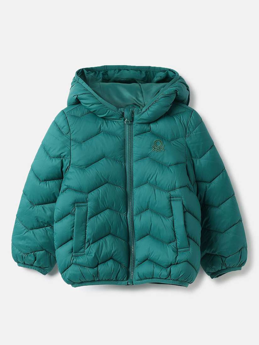 Faux Fur Benetton Kids Coats United Colors Of Benetton Puffer