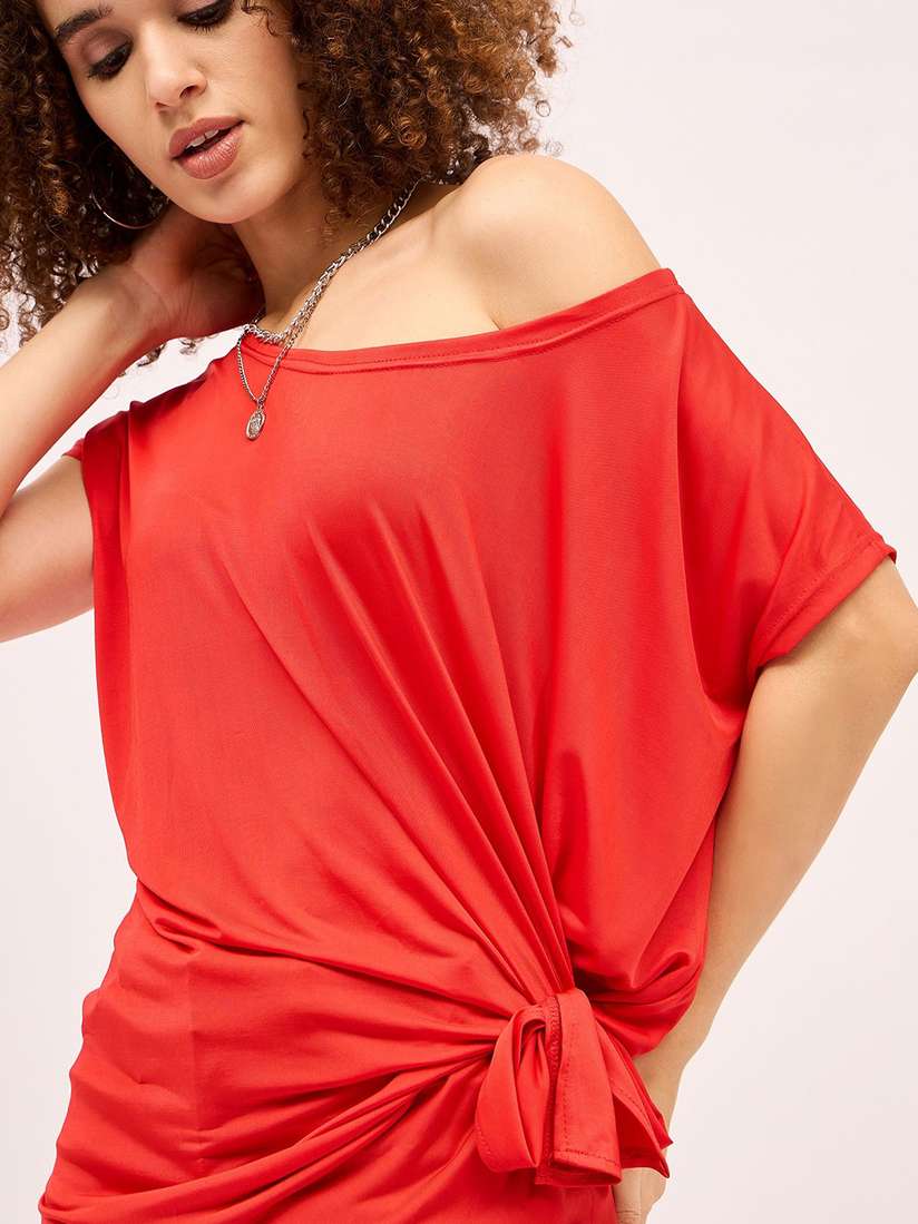 New Look Red One Shoulder Shirt Buy DressBerry Women One