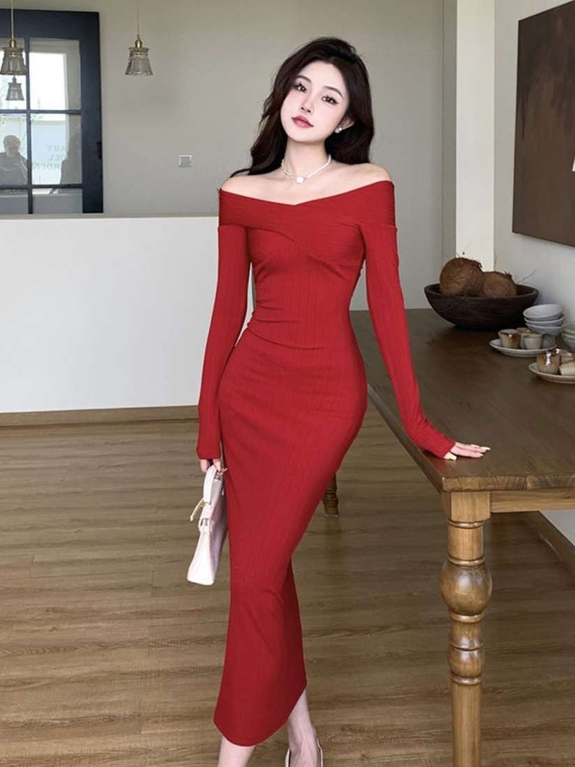 Off the shoulder bodycon maxi dress store