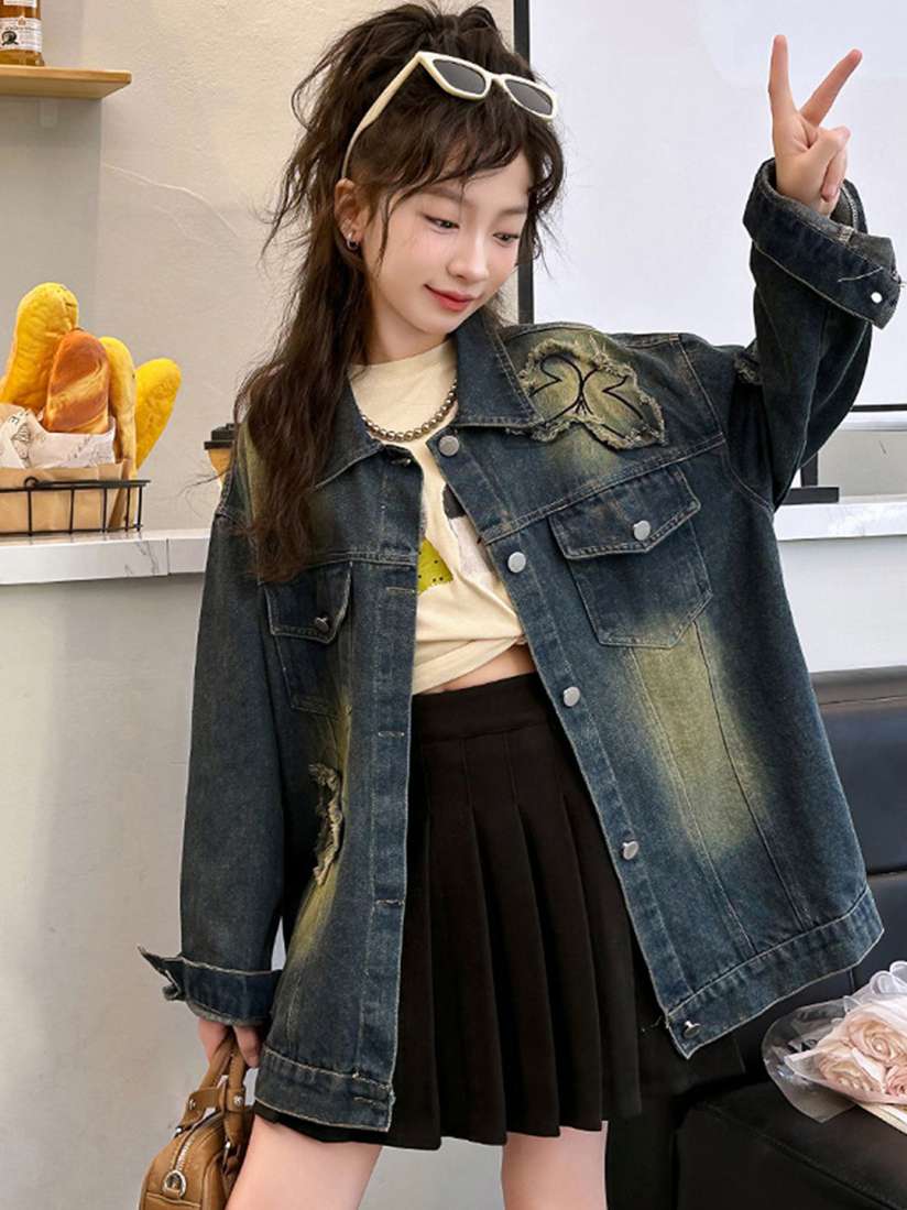 Lulu and sky denim jacket top