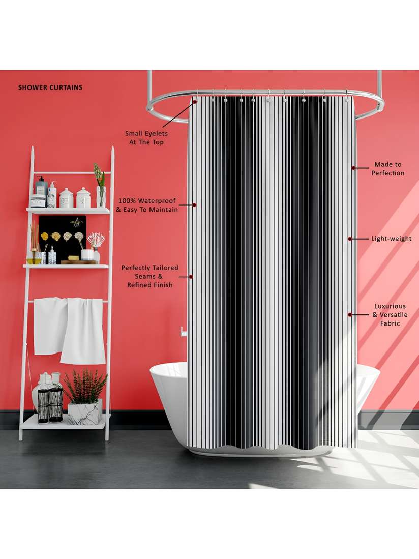 Vertical Striped Shower Curtain