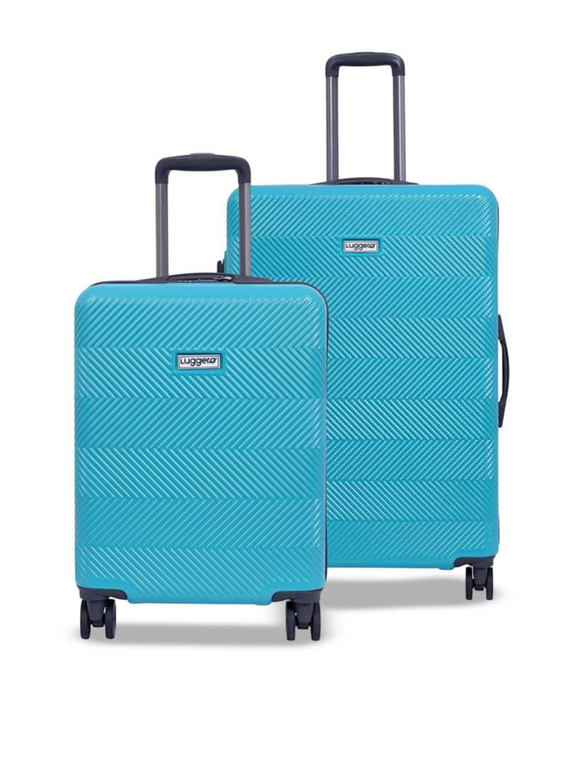 Buy Luggero Unisex Set Of 2 Textured Hard Sided 360 Degree Rotation Trolley Bags Trolley Bag for Unisex 31171260 Myntra