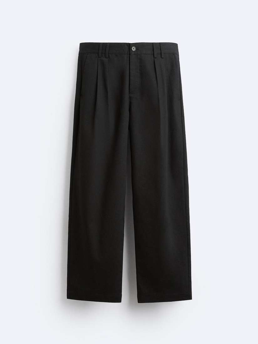 Buy ZARA Men Black Trousers - Trousers for Men 31147688 | Myntra