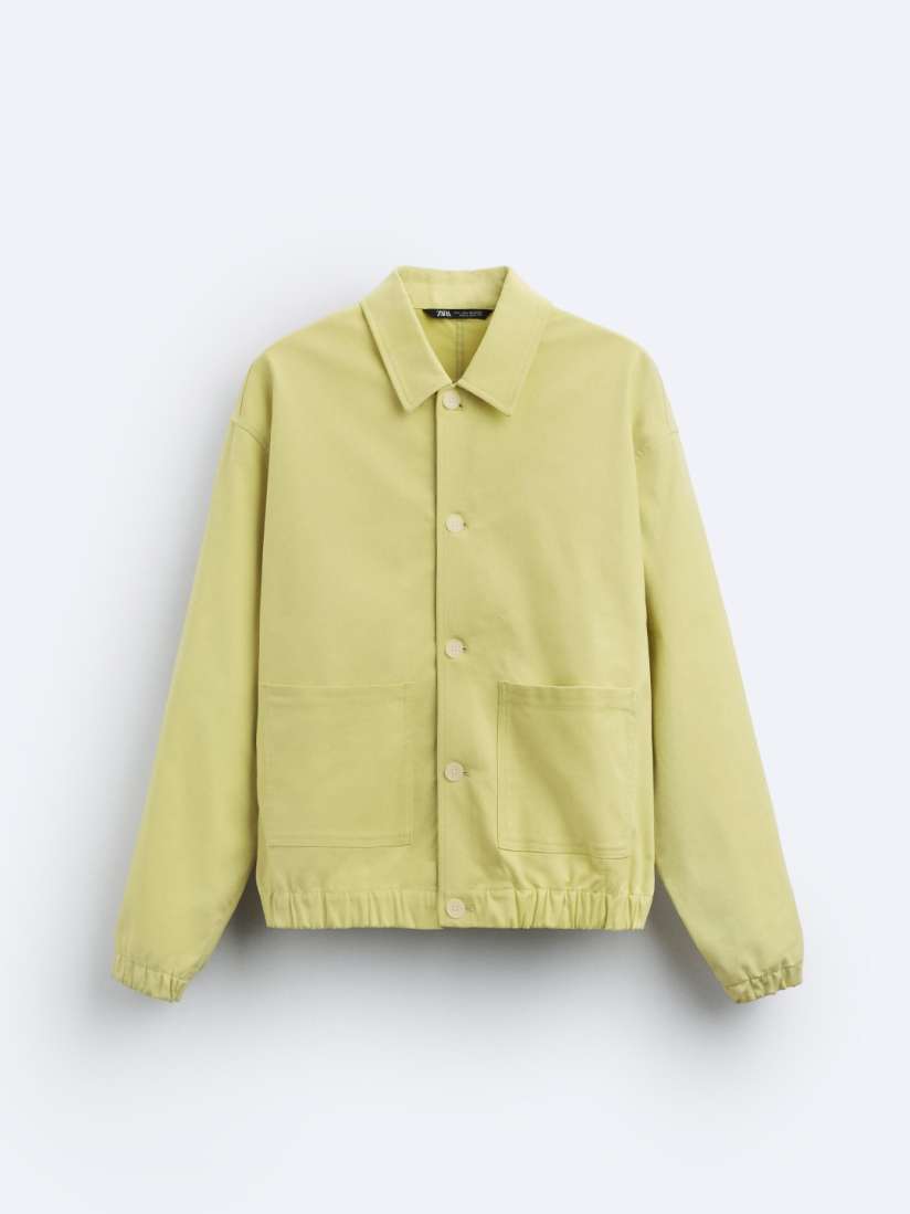 Zara yellow jacket men on sale