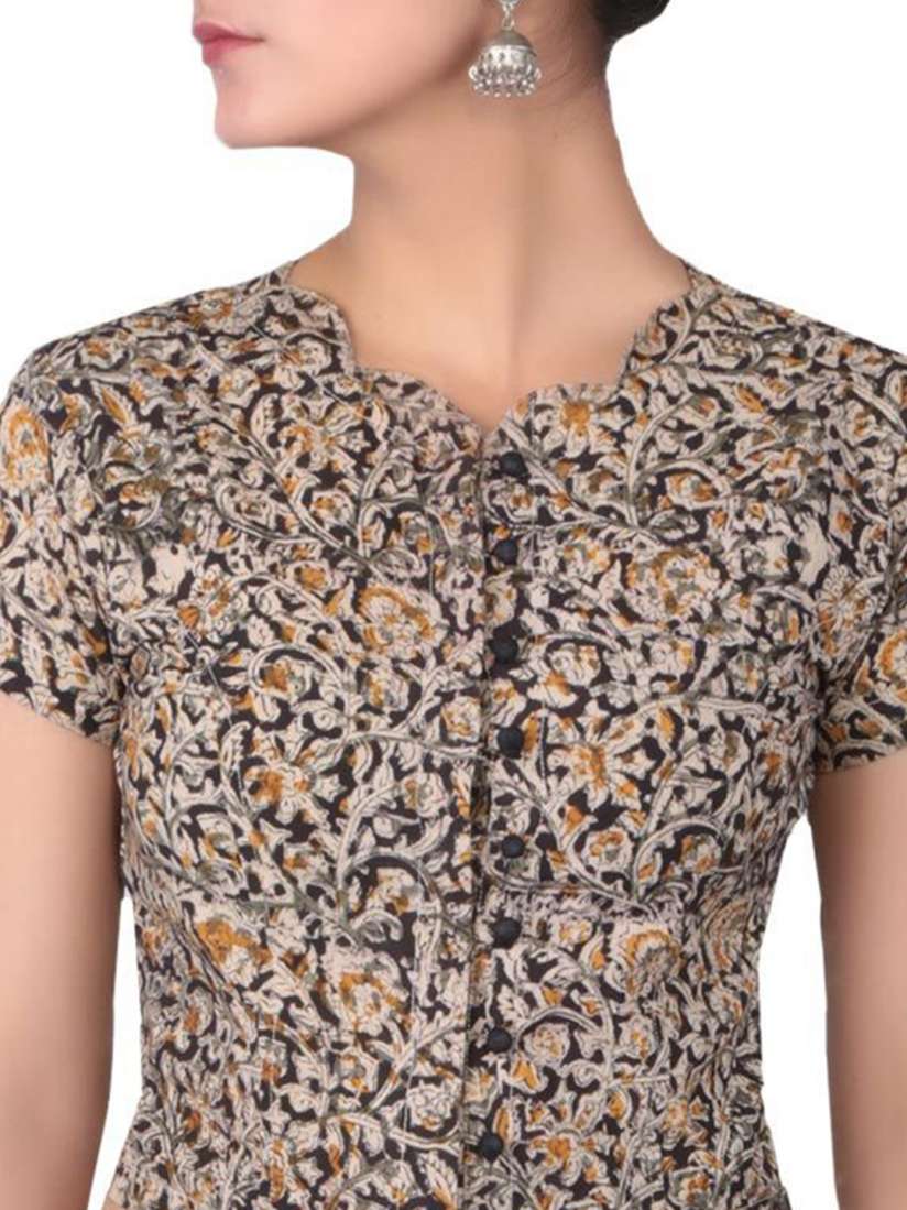 Buy TJORI Women Kalamkari Printed Saree Blouse Saree Blouse for Women 31263577 Myntra