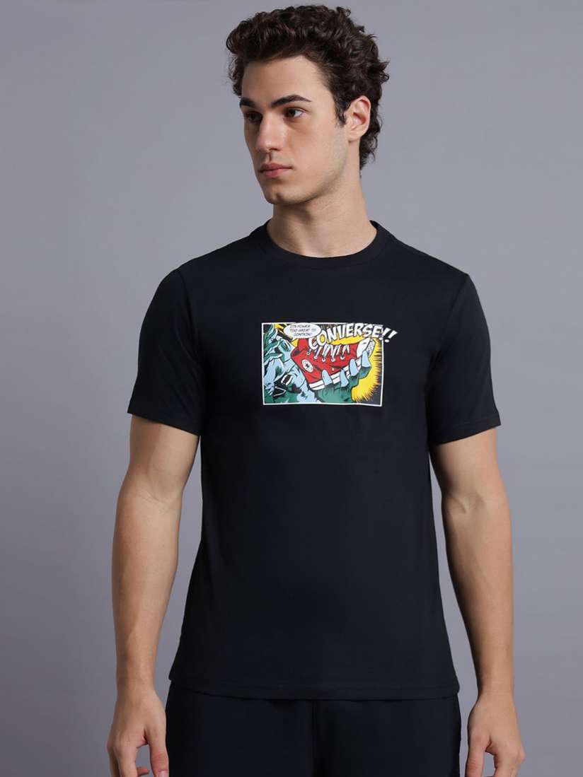 Buy Converse Men Graphic Printed Round Neck Cotton T shirt Tshirts for Men 31284706 Myntra