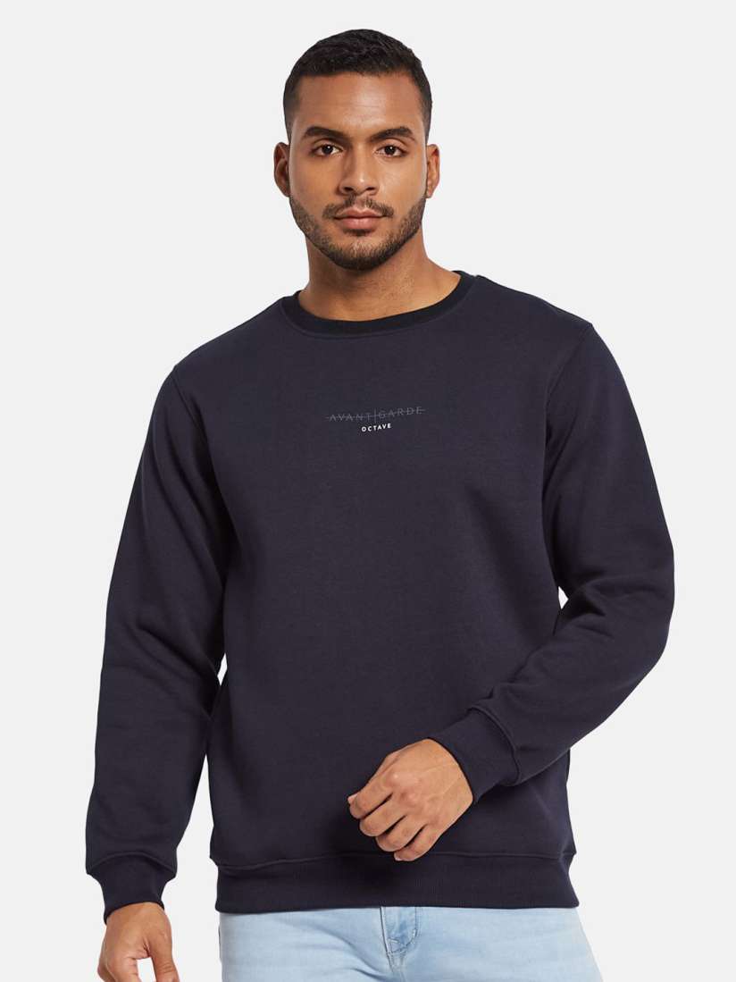 Buy Octave Men Long Sleeves Round Neck Sweatshirt Sweatshirts for Men 31286152 Myntra
