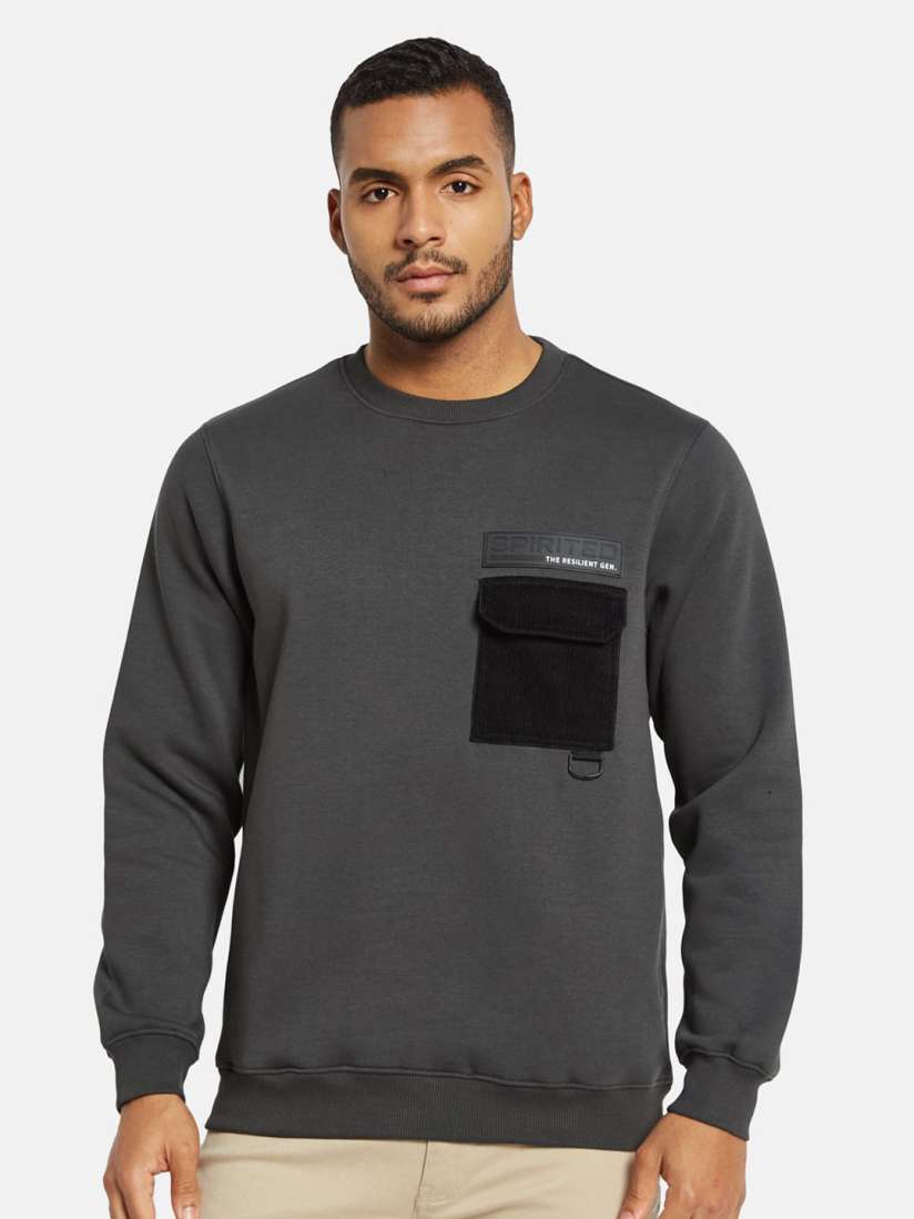 Buy Octave Men Round Neck Sweatshirt Sweatshirts for Men 31295130 Myntra