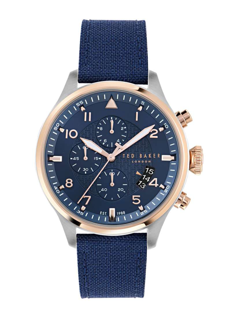 Buy Ted Baker Men Dial Leather Straps Analogue Watch BKPFMF4019I Blue Watches for Men 31300569 Myntra