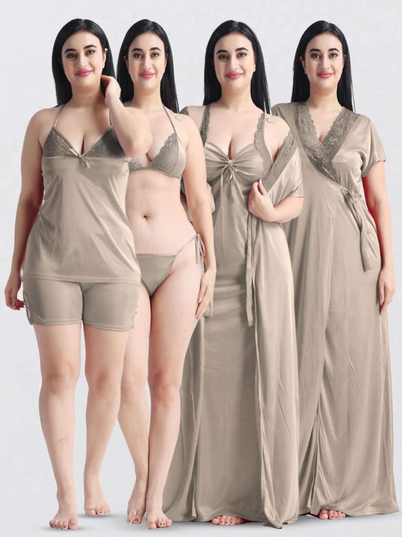 Buy NIGHT KEYS Women Set Of 6 Maxi Nightdress Nightdress for Women 31316593 Myntra
