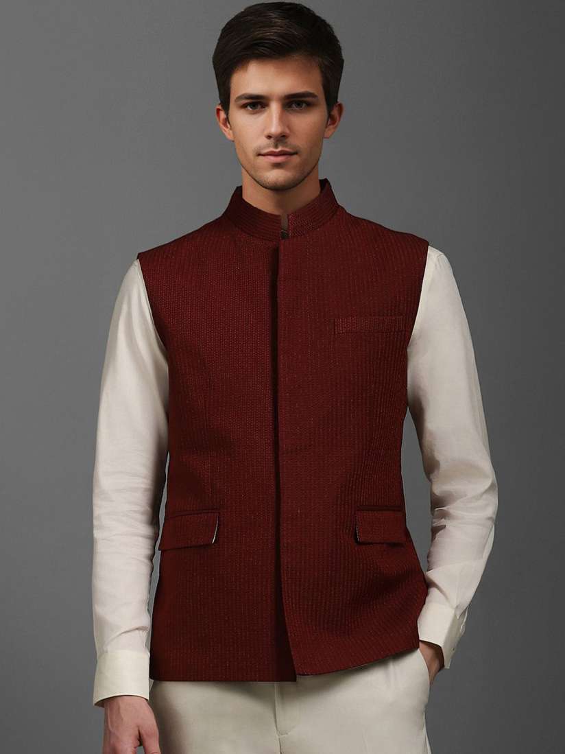 Nehru jacket louis philippe discount