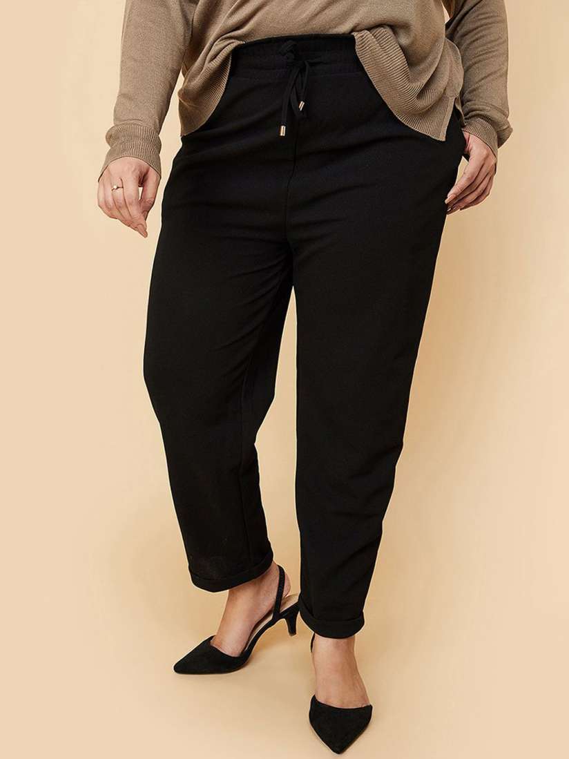 Trousers for ladies myntra cheap