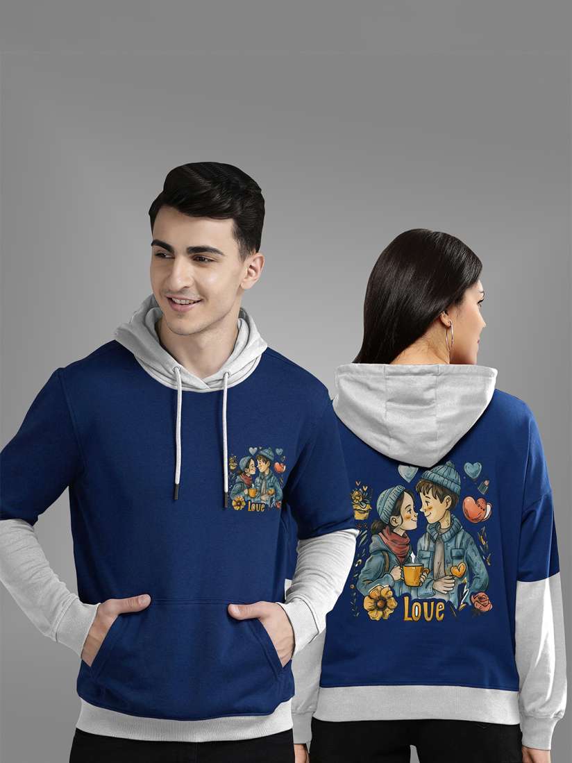 Buy BAESD Unisex Couple Long Sleeve Hooded Sweatshirt Sweatshirts for Unisex 31337739 Myntra