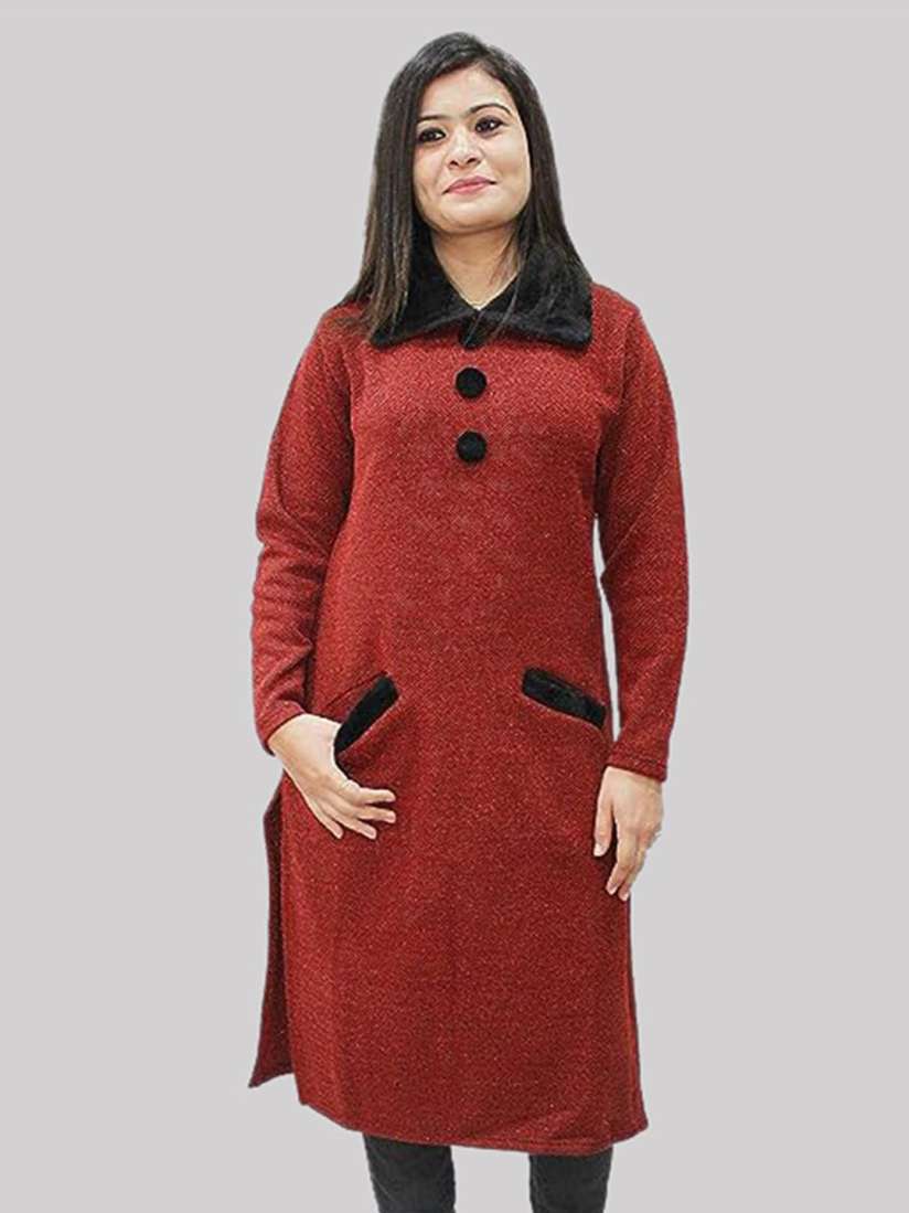 Woolen kurtas myntra cheap