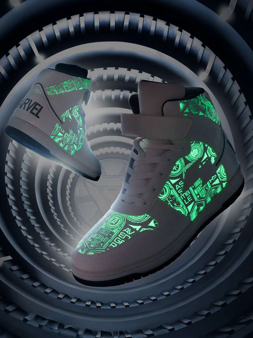 Buy Bewakoof Men White Marvel Glow In Dark High Top Sneakers Casual Shoes for Men 31344157 Myntra