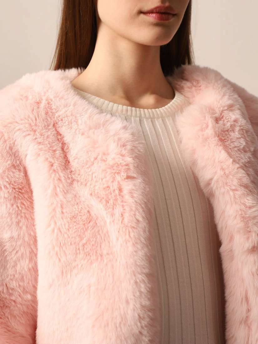 muguet volume fake fur coat PINK ミュゲ コート（MyHues