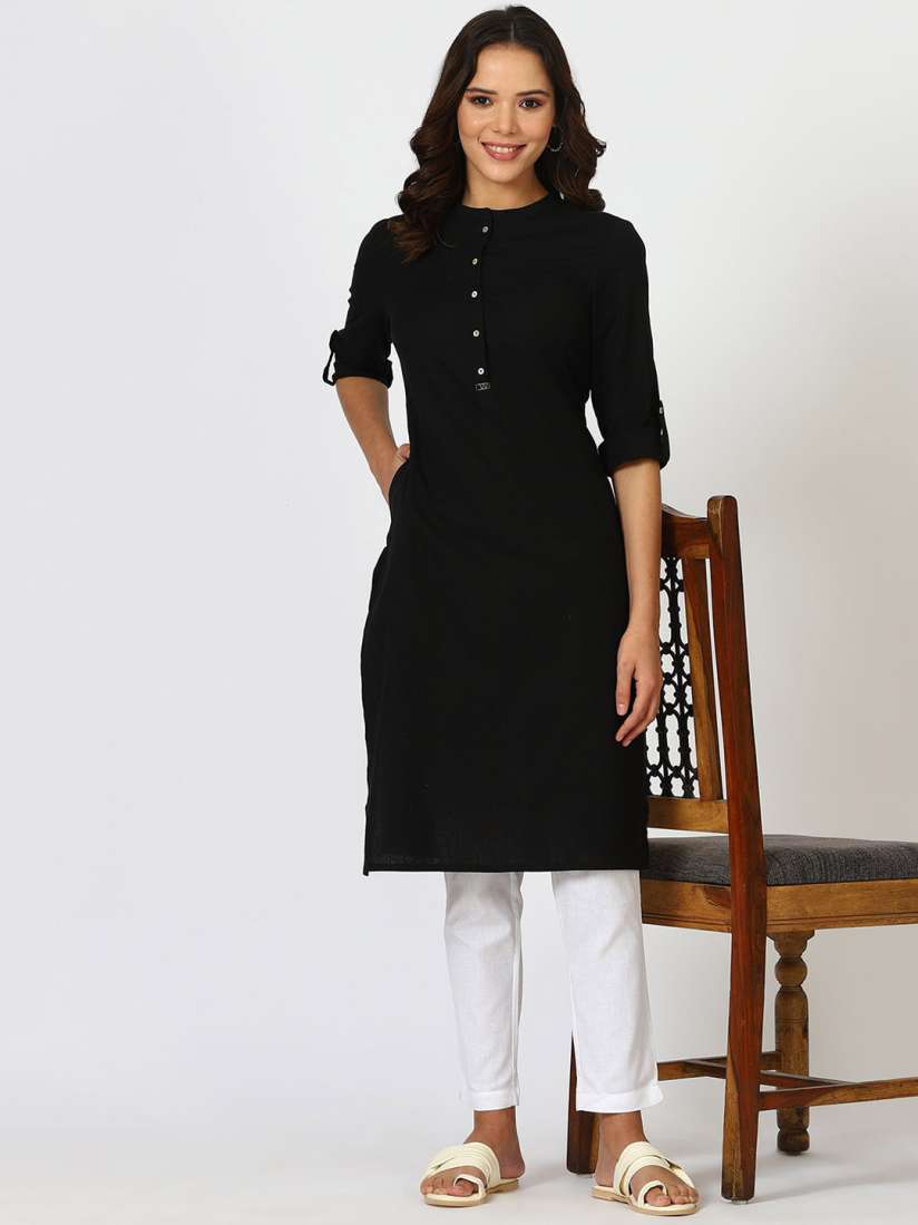 W mandarin neck kurta top