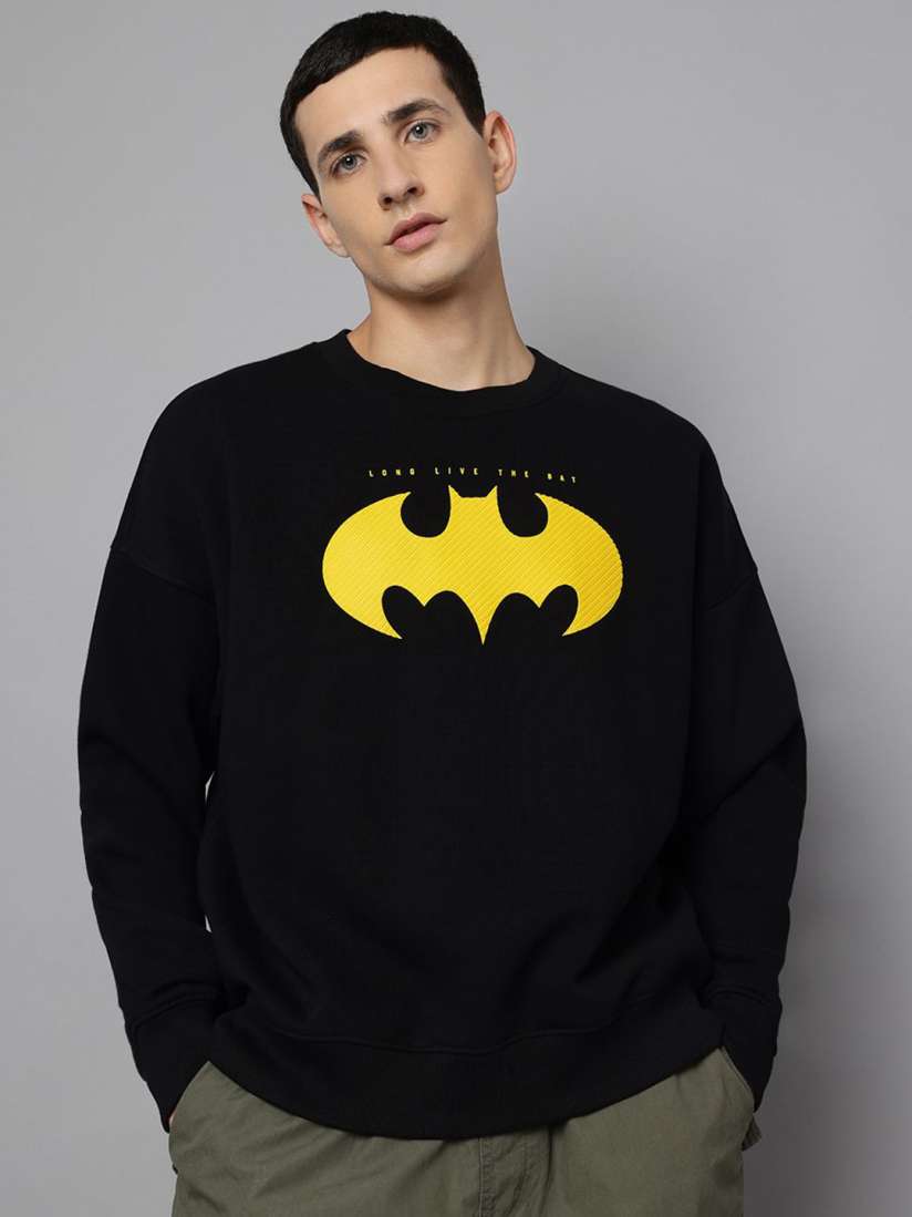 Buy Free Authority Men Batman Printed Oversized Sweatshirt Sweatshirts for Men 31359713 Myntra