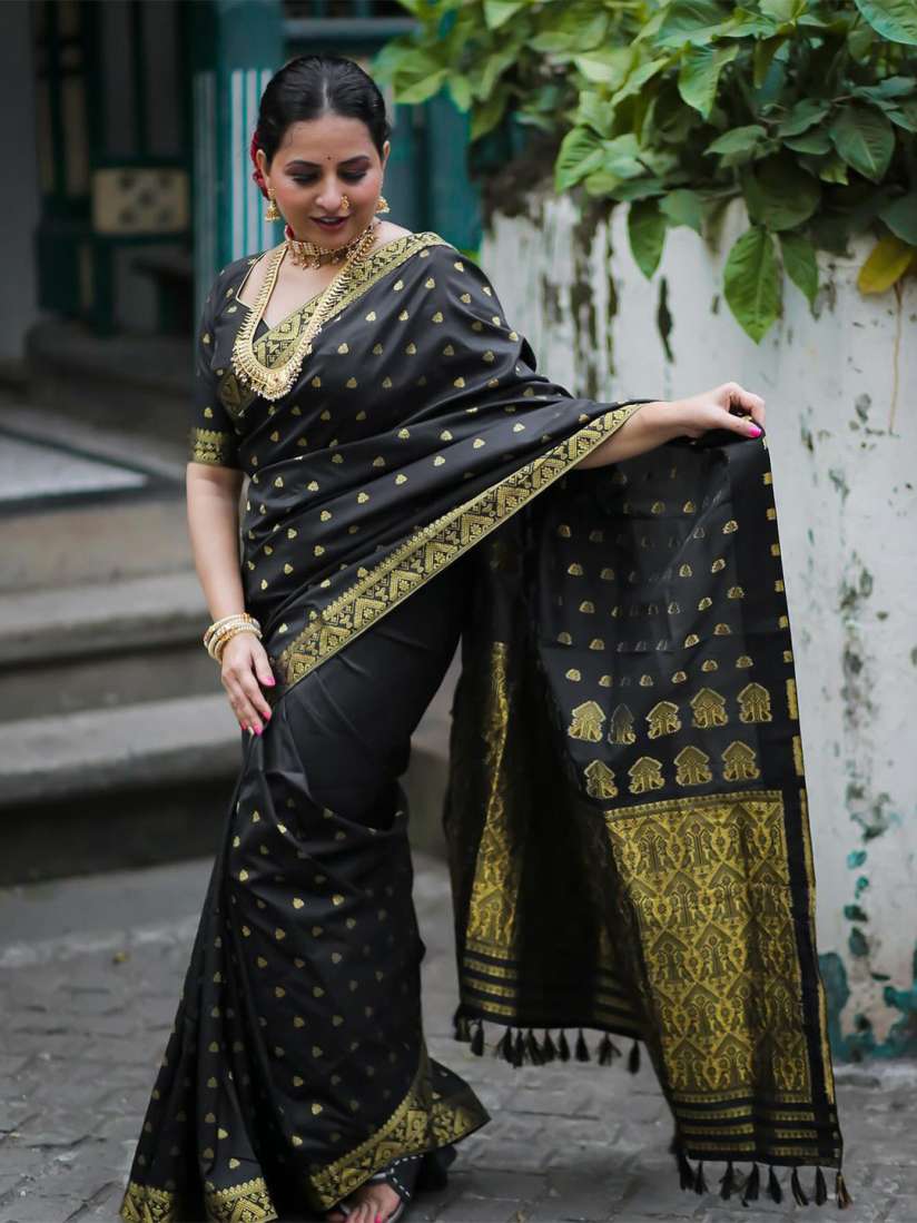 Buy VASALI Woven Design Zari Kanjeevaram Saree Sarees for Women 31192374 Myntra