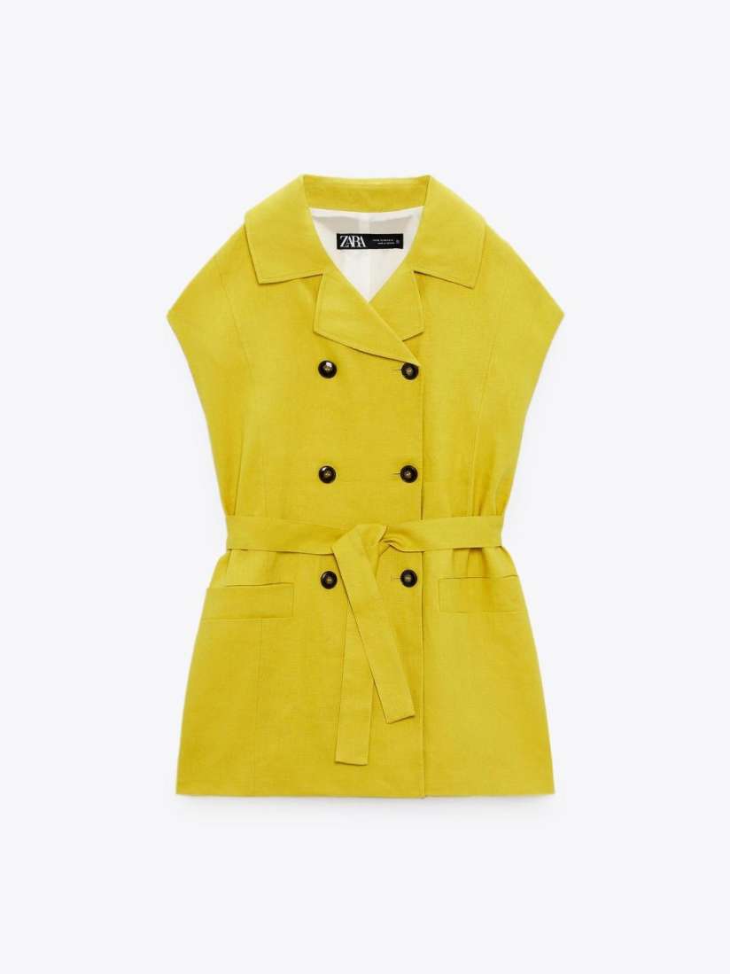 Buy ZARA Women Yellow Coat Coats for Women 31188517 Myntra
