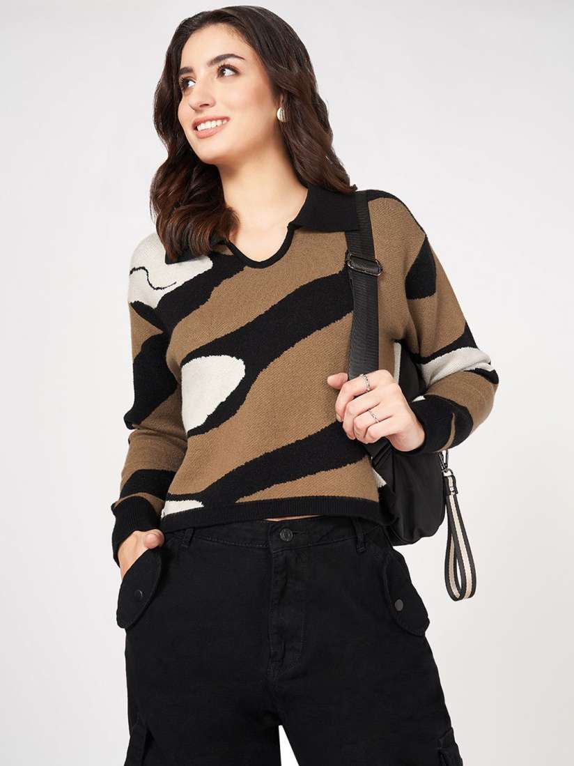 Printed pullover discount
