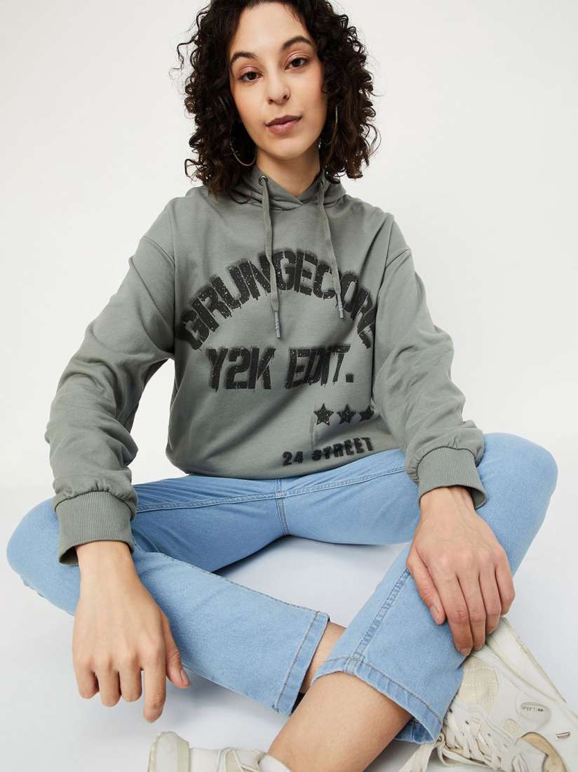 Buy max Women Printed Sweatshirt Sweatshirts for Women 31372778 Myntra
