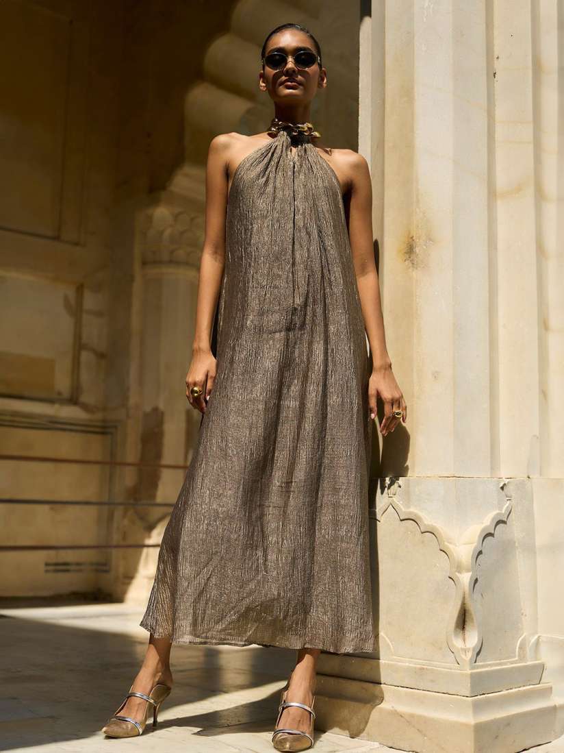 Buy Dash and Dot Women High Neck Cotton Maxi Dress Dresses for Women 31374870 Myntra