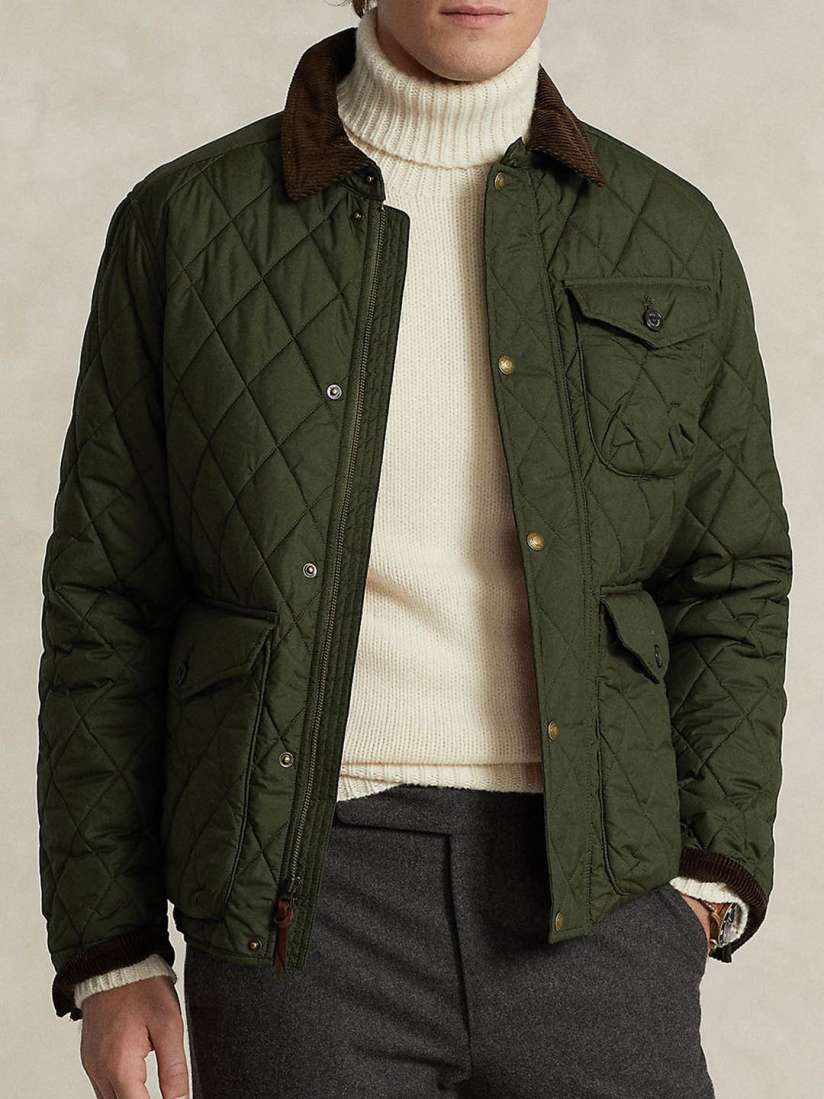 Buy Polo Ralph Lauren Men Spread Collar Solid Casual Quilted Jacket Jackets for Men 31367682 Myntra