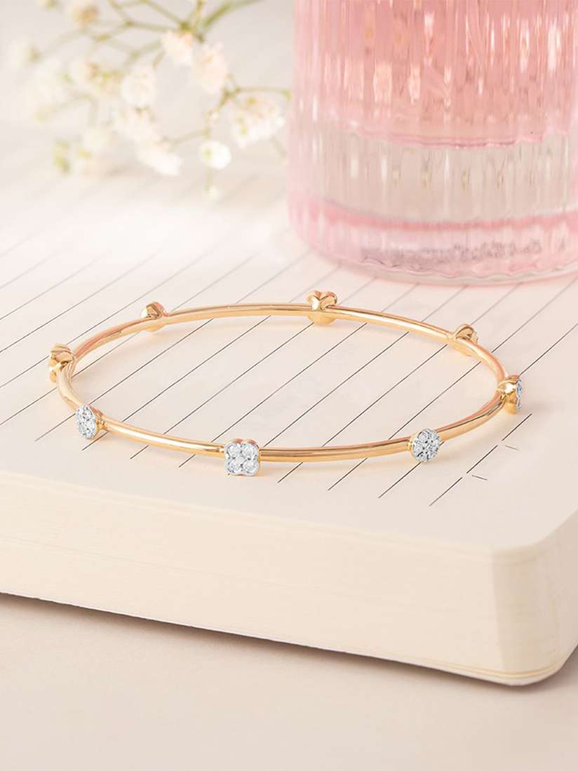 With Price Mia Tanishq Bangles Buy Mia By Tanishq Set Of 14KT