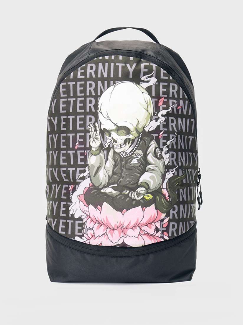 Buy Bewakoof Unisex Black Eternity Printed Small Backpack Backpacks for Unisex 31379337 Myntra