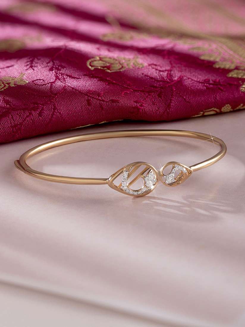 Buy Mia by Tanishq 14KT Yellow Gold Diamond Bangles Bangle Gold for Women 31393517 Myntra