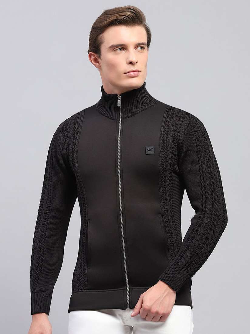 Monte Carlo Mens Cable Knit Cardigan Buy Brown Sweaters Cardigans