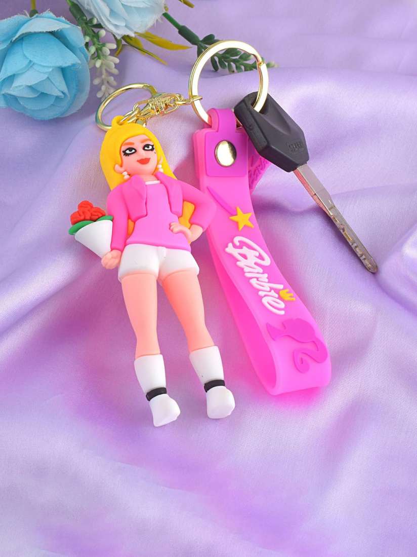 Buy MEMOIR Cute Barbie Doll Hard Silicone Keychain Key chain for Women 31422012 Myntra