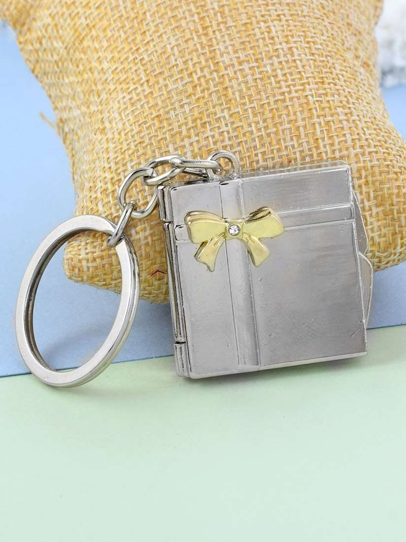 Buy MEMOIR Unisex Stainless Steel Book Shape Photo Keychain Key chain for Unisex 31422027 Myntra