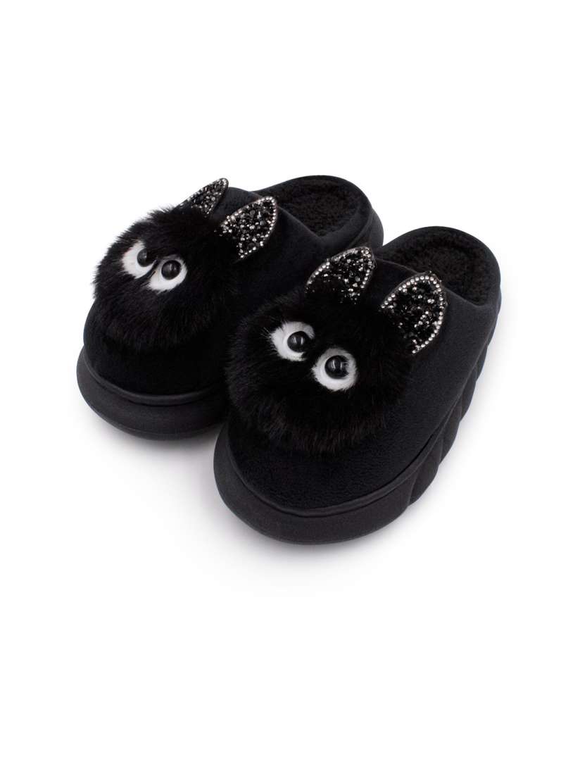 Fur slippers myntra new arrivals
