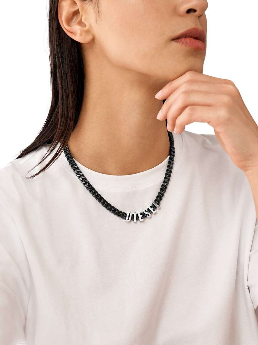 Buy DIESEL Men Stainless Steel Necklace - Necklace and Chains for 