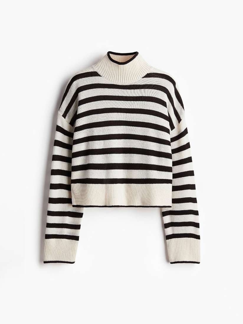 H&m Turtle Neck Cream Jumper H&M Fine-Knit Turtleneck Jumper