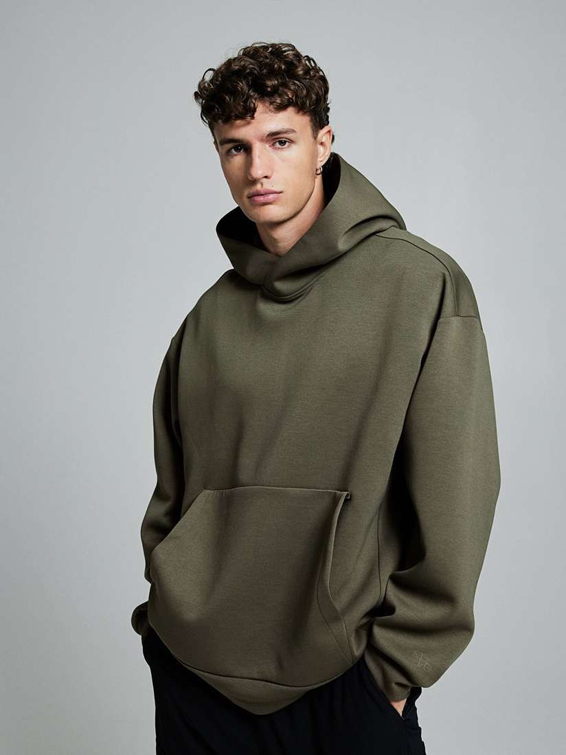 Sweatshirt Funnel Neck Sports Jumper Buy H&M Men Loose-Fit Sports