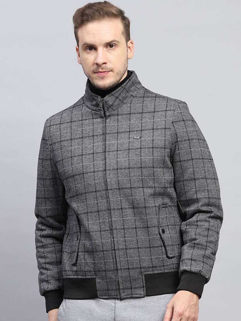 Buy Monte Carlo Checked Long Sleeve Woolen Jacket Jackets for Men 31455612 Myntra