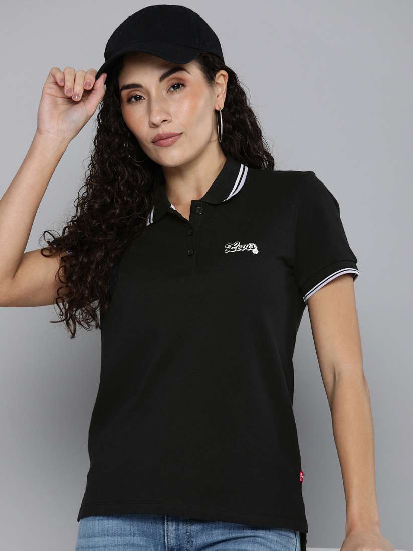 Women's t shirt with collar online