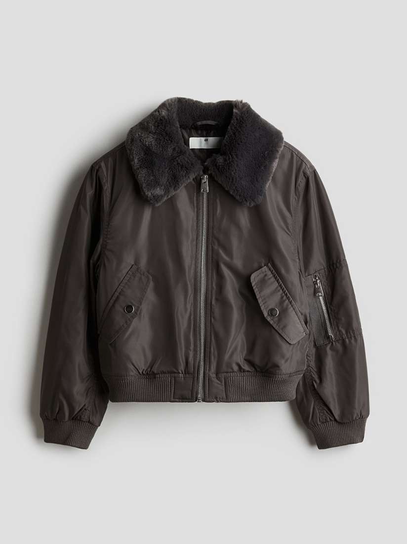 Buy H M Girls Collared Bomber Jackets Jackets for Girls 31211685 Myntra