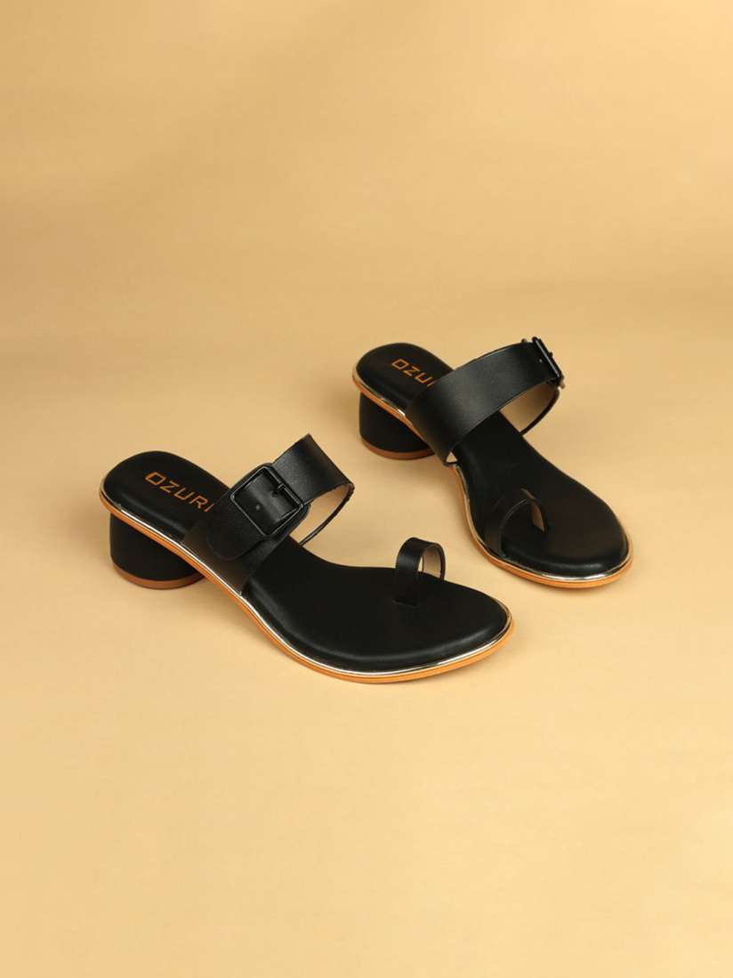 Buy Ozuri Block Sandals Heels for Women 31213985 Myntra
