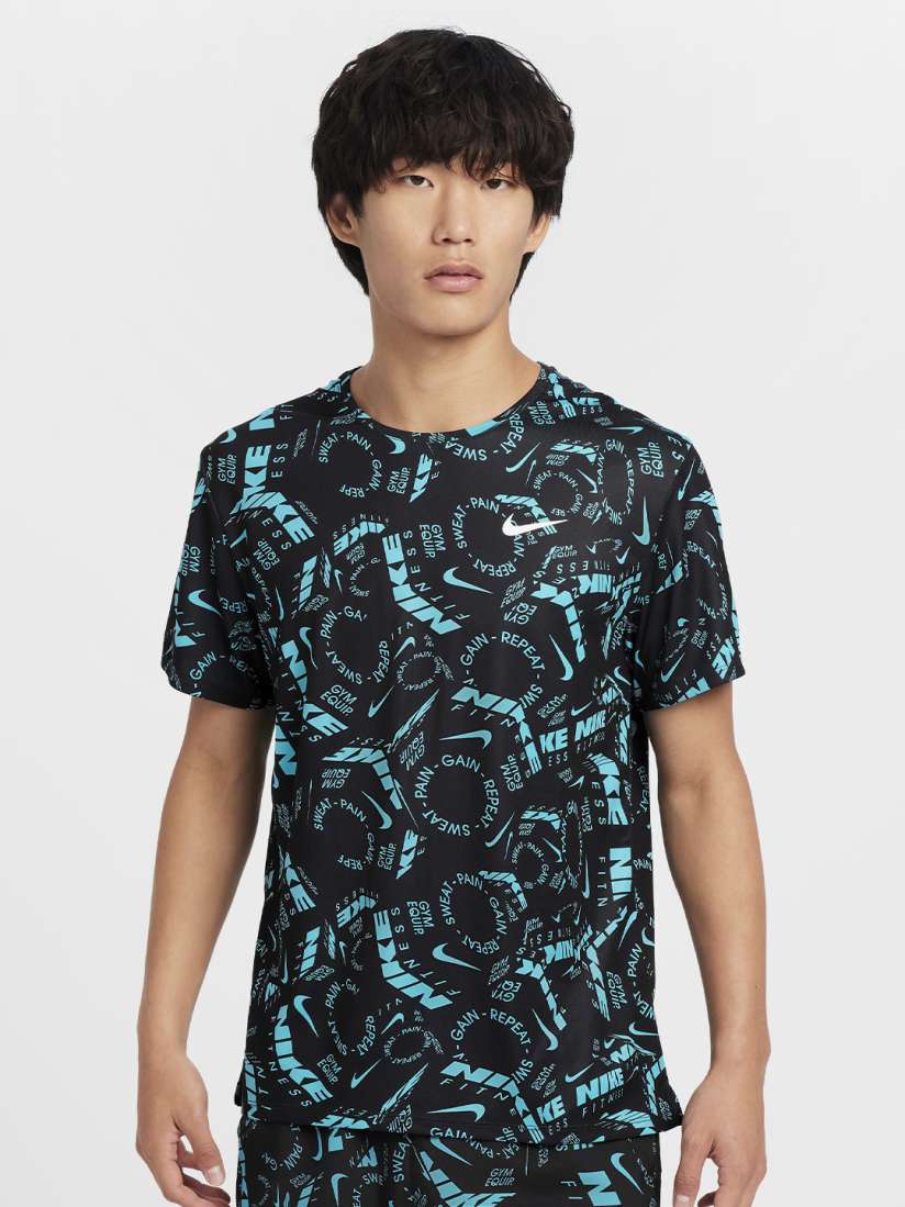 Buy Nike Miler Men s Dri FIT Short Sleeve Running Top Tshirts for Men 31221432 Myntra