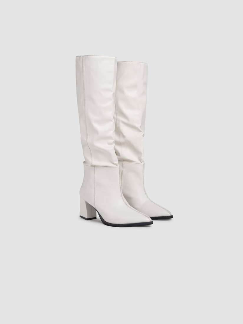 Buy Street Style Store Women Block Heeled Long Slouchy Boots Boots for Women 31218974 Myntra